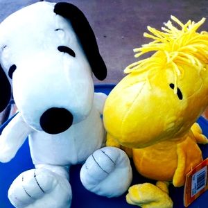 Snoopy and Woodstock plush stuffed